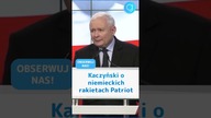 (subskrybuj) Kaczyński o niemieckich rakietach Patriot #shorts