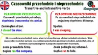 Czasowniki przechodnie i nieprzechodnie angielski - Transitive and intransitive verbs in English
