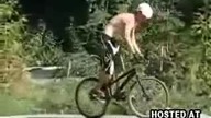 Rowerzysta + rura