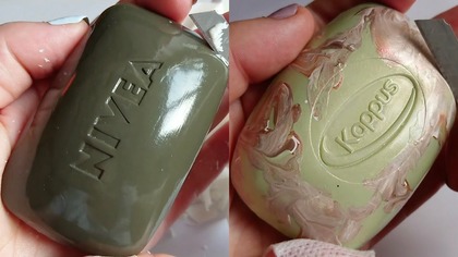 Soap Carving ASMR Relaxing Sounds no talking Satisfying ASMR Video #soapcarving #carvingsoap #seife