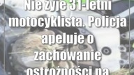Nie żyje 31-letni motocyklista.  Policja apeluje o zachowanie ostrożności na drogach