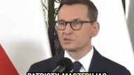 Morawiecki o Tusku: Maszeruje gdzieś tam w moro pod płotem #shorts