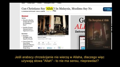 Dlaczego arabscy chrześcijanie używają słowa Allah