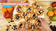 Drożdżówki z jagodami z kruszonką
