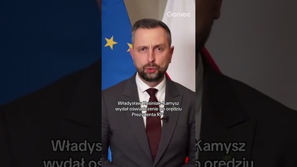 WŁADYSŁAW KOSINIAK-KAMYSZ WYDAŁ OŚWIADCZENIE PO ORĘDZIU PREZYDENTA RP