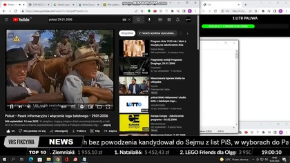 Moment zmiany grafiki ekranowej z żałoby na normalnego (M skala 1) (16. 05. 2022)