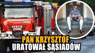 Pożar kamienicy w Poznaniu.  Pan Krzysztof uratował sąsiadów!
