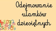 Odejmowanie ułamków dziesiętnych