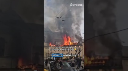 ROSYJSKI DRON UDERZYŁ W HISTORYCZNY BUDYNEK!