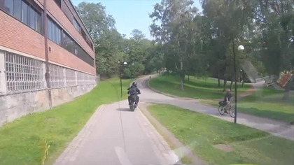 Brawurowy pościg norweskiej policji przez park
