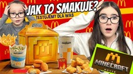 Mc DONALDS MINECRAFT MOVIE.  JAK SMAKUJE? Testujemy dla Was.  #fikimikiagatkiimoniki