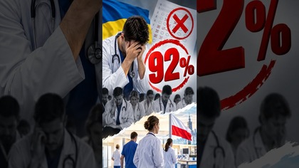92% ukraińskich lekarzy nie zdało egzaminu! A leczyli w Polsce! #polska