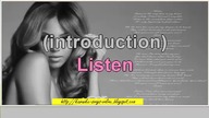 Beyonce Knowles Listen karaoke song and lyrics on the screen with piano