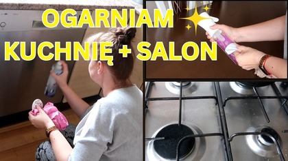 Ogarniam KUCHNIĘ i SALON  Bez rewolucji, ale z efektem! #cleanwithme