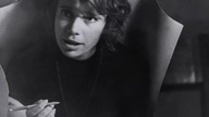 Początkująca dziennikarka Alwida Bajor, 1968 r..