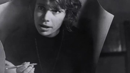 Początkująca dziennikarka Alwida Bajor, 1968 r..