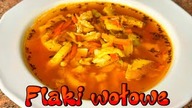 Flaki wołowe z dodatkiem delikatnego mięsa z kurczaka - przepyszna rozgrzewająca zupa 