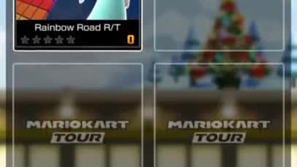 1 Mario Kart Tour Winter Tour Metal Mario Cup Rainbow Road R/T