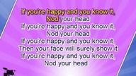 Karaoke for kids - If You Are Happy And You Know It - fast - key +3 - backing melody