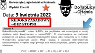 Heksachloroplatynian(IV) potasu, K2PtCl6 ZADANIE 8 UJ 2022 REDOX ZASADOWY BEZ STOPNI UTLENIENIA