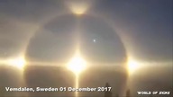 Słoneczne halo w Szwecji
