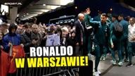 Portugalia i Ronaldo przybyli do Warszawy.  Kibice czekali kilka godzin