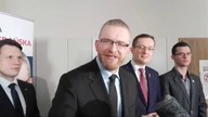 Konferencja prasowa przed konwencja Grzegorza Braunaq