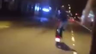 Szybkie zakończenie brawurowej jazdy na kole