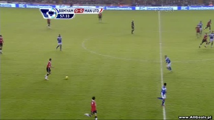 Premier League sezon 2010/2011 Birmingham 0-1 Manchester United Berbatow