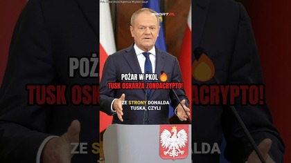 Pożar w PKOl!Tusk OSKARŻA Zondacrypto