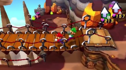 W grze na platformę Nintendo 3DS pomagamy braciom Mario uratować księżniczkę Peach porwaną przez Władcę Koszmar&oacute;w.