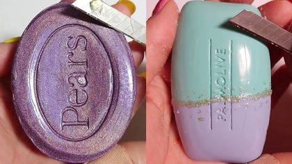 Soap Carving ASMR Relaxing Sounds no talking Satisfying ASMR Video