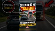  Ryzykowne wyprzedzanie i bardzo nerwowy powrót na pas.  O włos od groźnej sytuacji  #shorts
