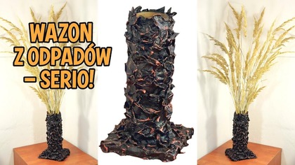 Jak zrobić fantazyjny wazon z odpadów?  Kreatywny recykling  DIY 