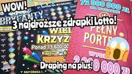 Zdrapki Lotto #654 Trzy najdroższe zdrapki Lotto Imieninowy draping na plusie! WOW! 