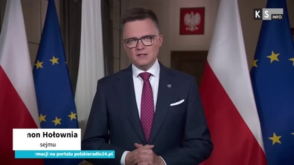 Orędzie Marszałka Sejmu.  Wybierzecie: współpracę czy konflikt [KS Info]