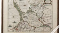 Joan Bleau mapa Zuław  Wiślanych z ok. 1662-65