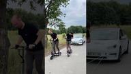 Ile hulajnóg potrzeba do pociągnięcia Tesli? 
