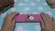 Opaska na szydełku, kurs, tutorial, crochet headband DIY #4