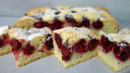 Szybkie ciasto z wiśniami na oleju  Szybko Łatwo Pysznie