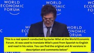 Argentina president Javier Milei destroys Davos Globalist Assholes 2023 january