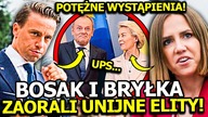 TE POTĘŻNE WYSTĄPIENIA BOSAKA I BRYŁKI ZAORAŁY UNIJNE SZALEŃSTWO! KONFEDERACJA PODBIJA EUROPĘ!