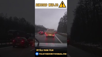 Wyprzedzanie pasem awaryjnym #polscykierowcy #polska #polskiedrogi #policja