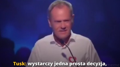 TUSK I JEGO PALIWO PO 5zł - "Wystarczy jedna prosta decyzja..."