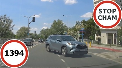 Stop Cham #1394 - Niebezpieczne i chamskie sytuacje na drogach