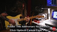Guitar Setup - Fender 75th Anniversary Stratocaster / Elixir 19027 Optiweb Custom Light 9-46