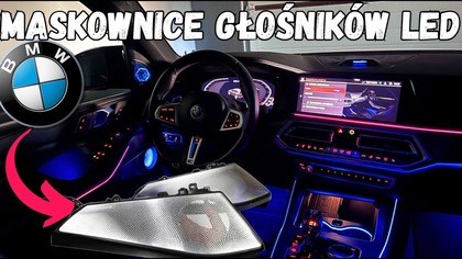 Zmiana maskownic głośników na Bowers & Wilkins z podświetleniem LED AMBIENT w BMW X5 G05 #BMW #X5