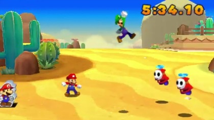 Mario & Luigi Paper Jam HD - przewodnik po grze (3DS) część 3 - Misja na pustyni