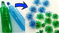 Kwiaty i liście z plastikowych butelek. Fantastyczny recykling.DIY. Jak zrobić?