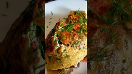 OMLET Z WARZYWAMI! SZYBKIE ŚNIADANIE! papryka, pieczarki